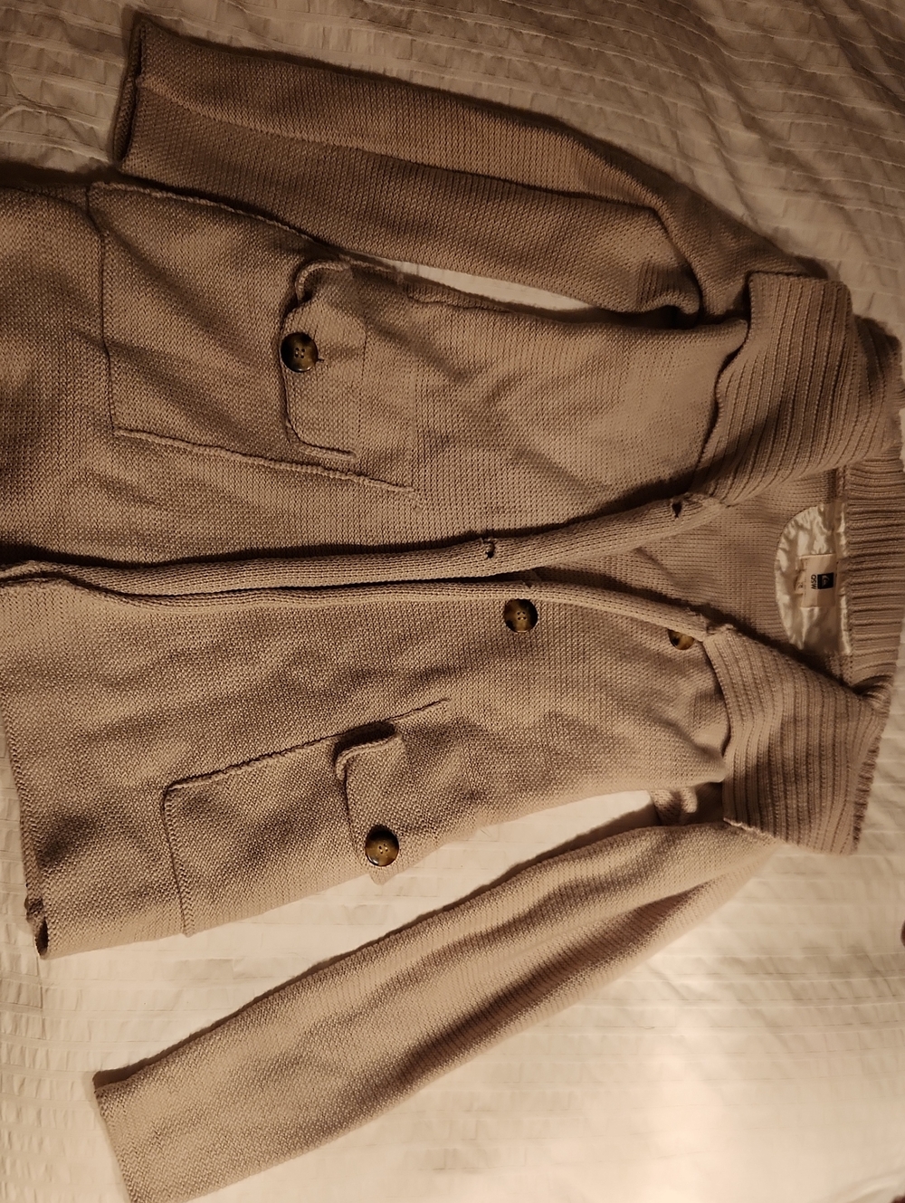 Quiksilver Women's Knit Button Jacket - Beige Taupe